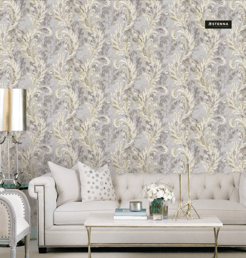 Manufacturer, Exporter, Importer, Supplier, Wholesaler, Retailer, Trader of Flowertrail Purple Taupe - TA14004 in New Delhi, Delhi, India.